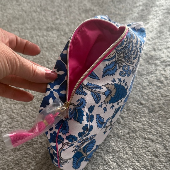 Blue Patterned Cosmetic Bags - Picture 2 of 5